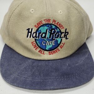 Vintage Hard Rock Cafe Save The Planet Myrtle Beach Snapback Hat